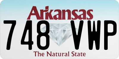 AR license plate 748VWP