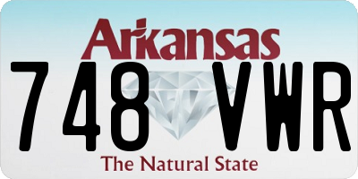 AR license plate 748VWR