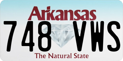 AR license plate 748VWS