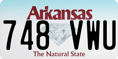 AR license plate 748VWU