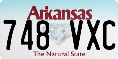 AR license plate 748VXC