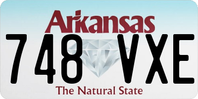 AR license plate 748VXE