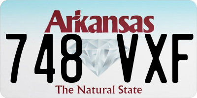 AR license plate 748VXF