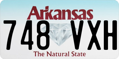 AR license plate 748VXH