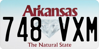 AR license plate 748VXM