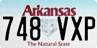AR license plate 748VXP
