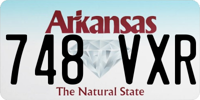 AR license plate 748VXR