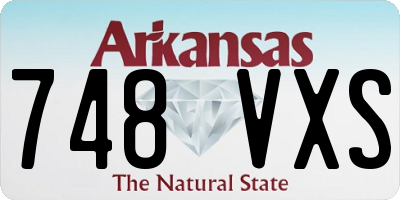 AR license plate 748VXS