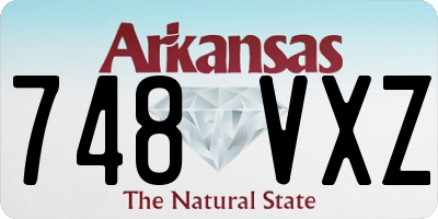 AR license plate 748VXZ
