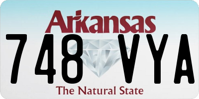AR license plate 748VYA