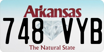 AR license plate 748VYB