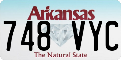 AR license plate 748VYC