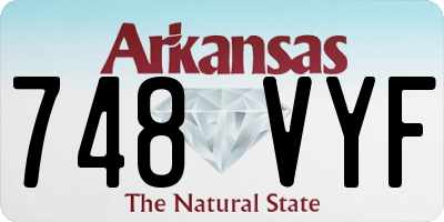 AR license plate 748VYF