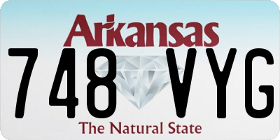 AR license plate 748VYG