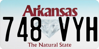 AR license plate 748VYH