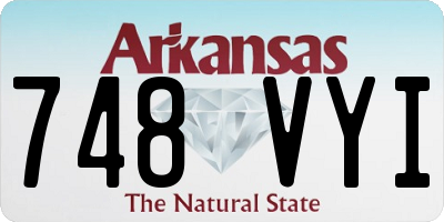 AR license plate 748VYI