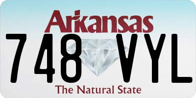 AR license plate 748VYL