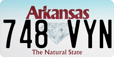 AR license plate 748VYN