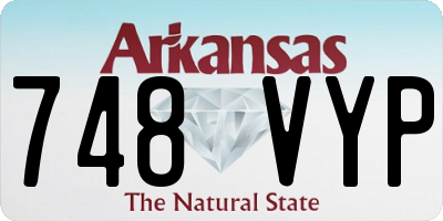 AR license plate 748VYP