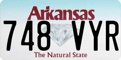 AR license plate 748VYR