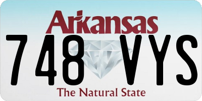 AR license plate 748VYS