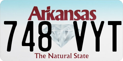 AR license plate 748VYT