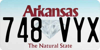 AR license plate 748VYX