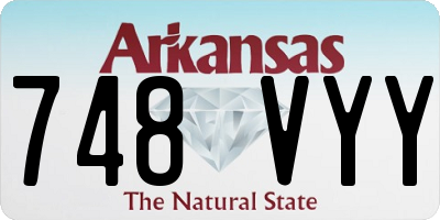 AR license plate 748VYY