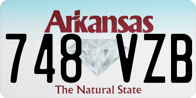 AR license plate 748VZB