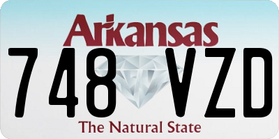 AR license plate 748VZD