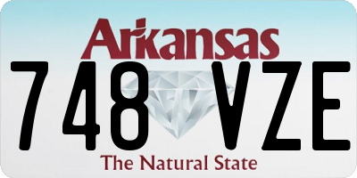AR license plate 748VZE
