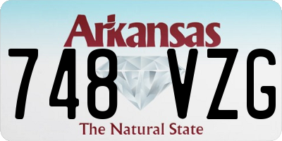 AR license plate 748VZG