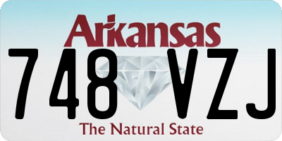 AR license plate 748VZJ