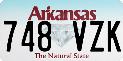 AR license plate 748VZK