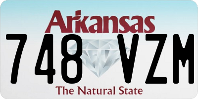 AR license plate 748VZM