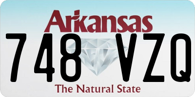 AR license plate 748VZQ