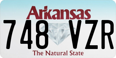 AR license plate 748VZR
