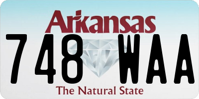 AR license plate 748WAA