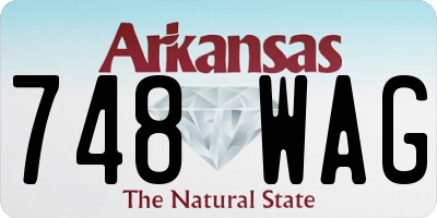 AR license plate 748WAG