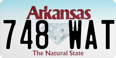 AR license plate 748WAT