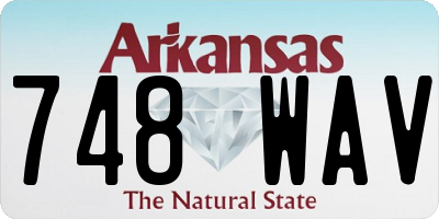 AR license plate 748WAV