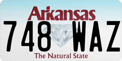 AR license plate 748WAZ