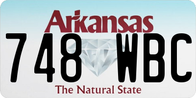 AR license plate 748WBC