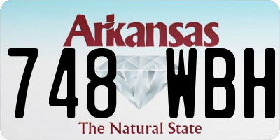 AR license plate 748WBH