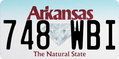 AR license plate 748WBI