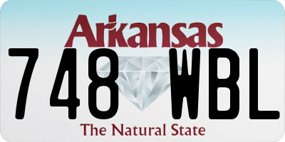 AR license plate 748WBL