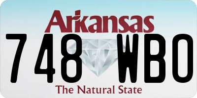 AR license plate 748WBO