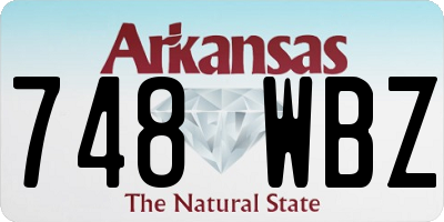 AR license plate 748WBZ