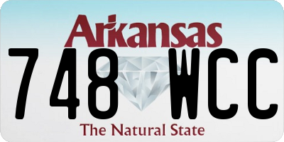 AR license plate 748WCC