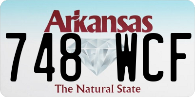 AR license plate 748WCF